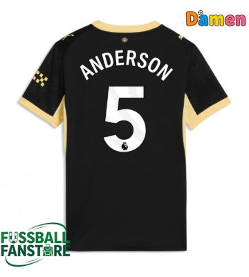 Manchester City Elliot Anderson #5 Replik Auswärtstrikot Damen 2026-27 Kurzarm